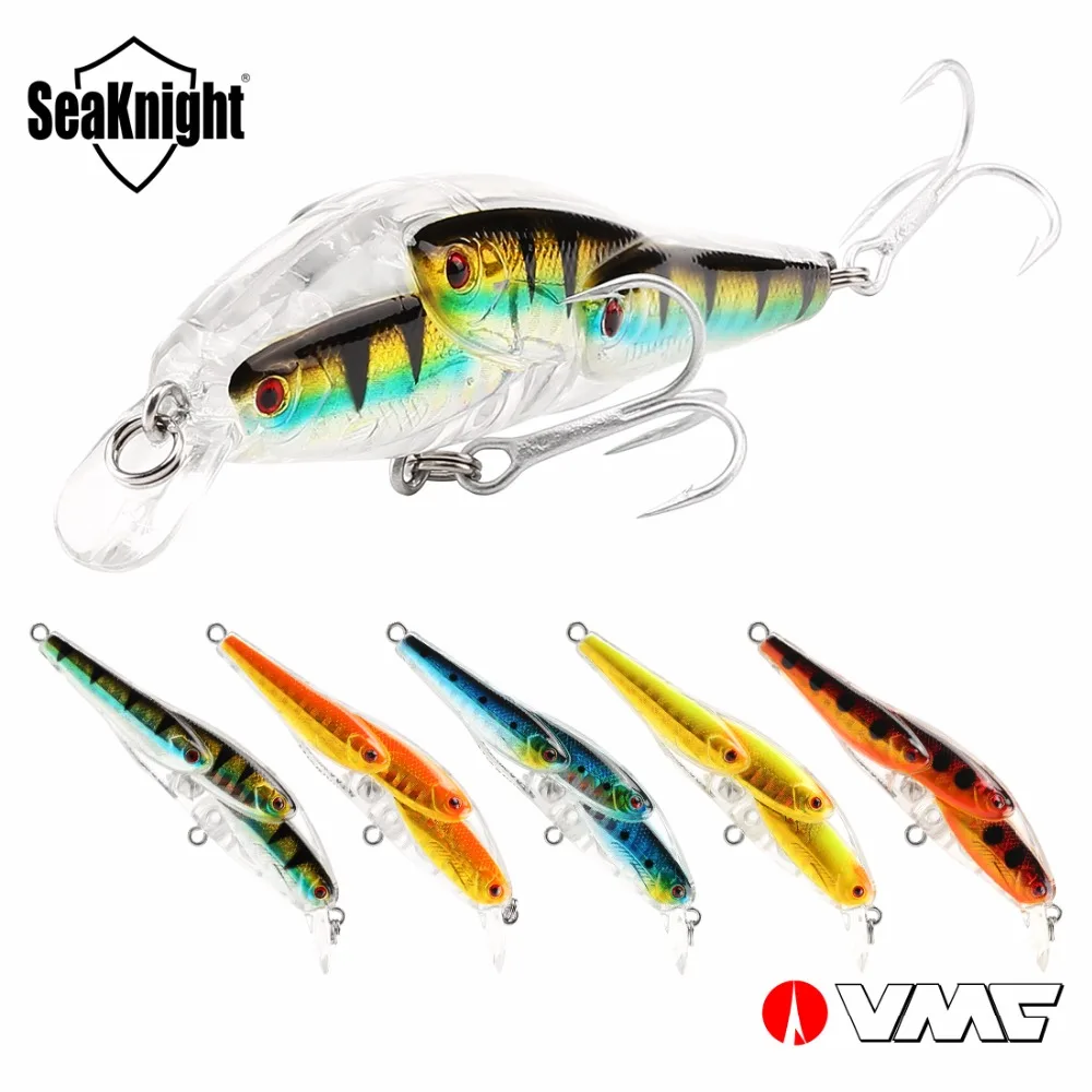 

SeaKnight Minnow SK037 Fishing Lure 5Pcs/Lot 10.2g 78mm 0-1.0M Multi-fish Minnow Bait Floating Lure VMC Hook Lure Fishing Tackle