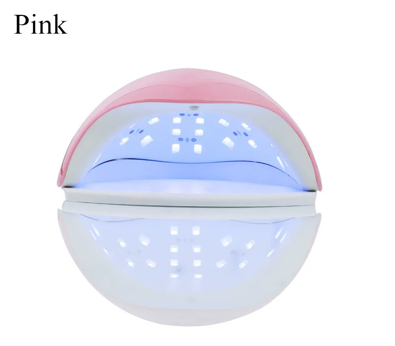 pink Лампа для сушки ногтей SUN5X Сушилка для ногтей 48 Вт Светодиодный УФ-лампа двойной светильник с автоматическим датчиком лампа для маникюра отверждения ногтей инструменты для красоты - Цвет: pink