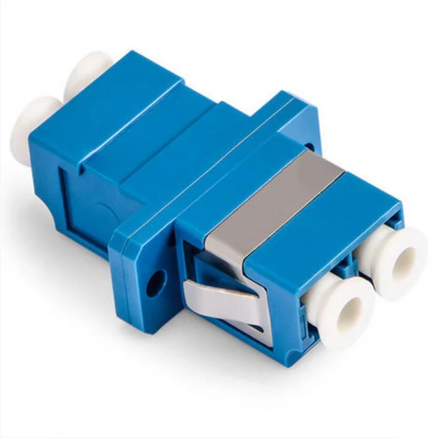 LC UPC Duplex Single-Mode Fiber Optic Adapter LC Optical Fiber Coupler Connectors Electronics Fiber Type: Single Mode