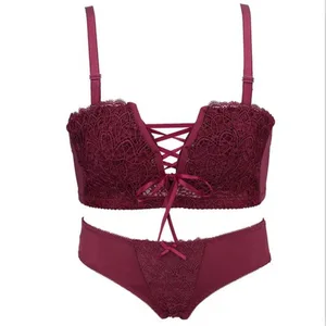 Women Intimates Japanese Sexy Underwear Push Up Bra Red Underwea Lingerie Princess Straps Belt Lace Women Bra Set Lingerie