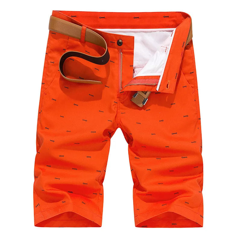 Pantalon Corto Hombre мужские повседневные хлопковые летние шорты модные тонкие с принтом