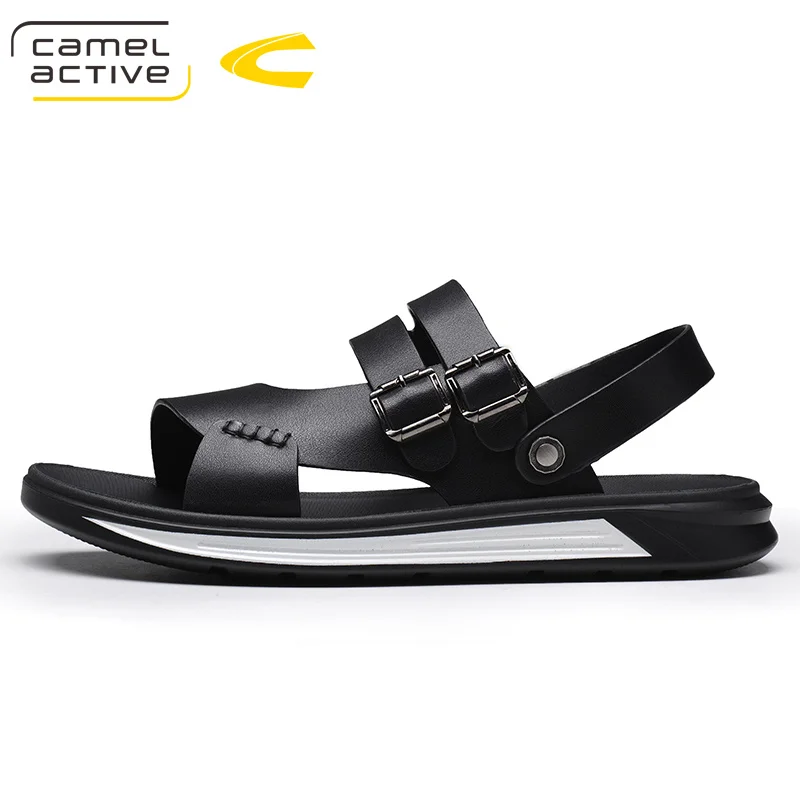 Camel Active/Новинка кожаная Летняя Пляжная Мужская обувь мужские сандалии для