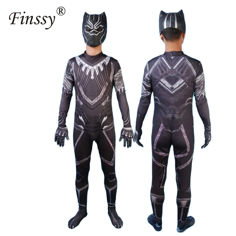 Black Panther Cosplay Costume for Men Women Halloween Costumes for