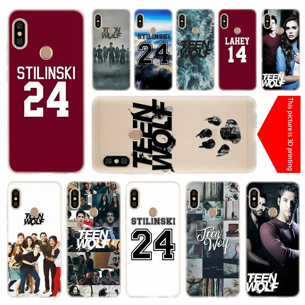 

cover soft Silicone TPU Case For Xiaomi Redmi 3 4X 4a 5 Plus 5a S2 6a 6 Pro Note 7 5 6 4 3 5a prime Teen Wolf Stilinski 24 Lahey
