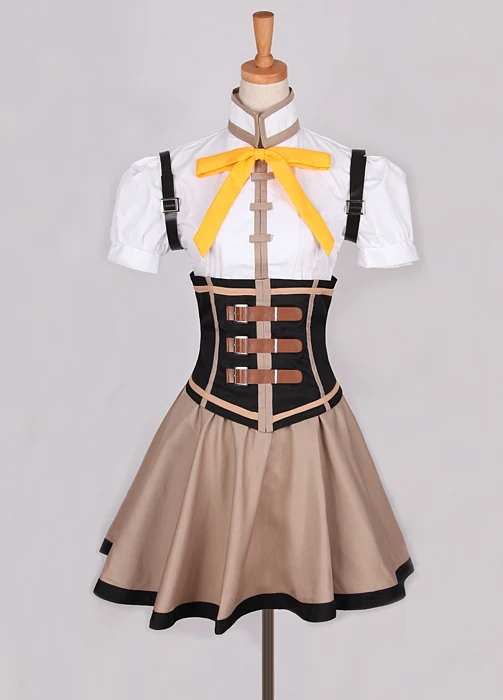 Магический костюм для косплея Puella Magi Madoka Magica Tomoe Mami| |