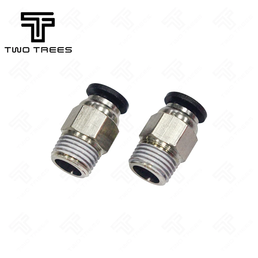 

10pcs Pneumatic PC4-01 Connector Straight For V6 V5 3D Printer Part 1.75mm 3mm Quick Coupler J-head Fitting Hotend Copper Part