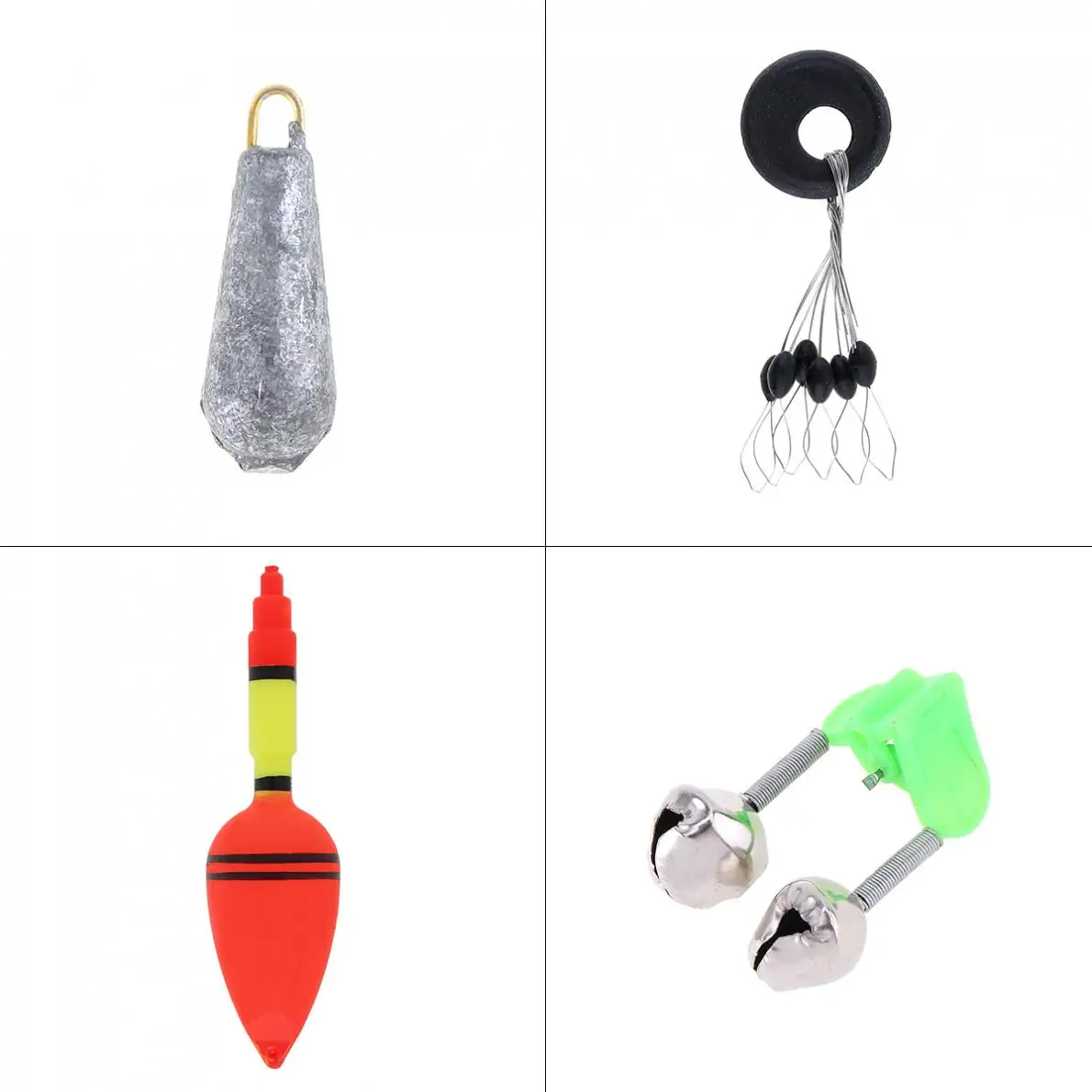 Vara de Pesca de Combinação Kits de Fiação Peso de Chumbo Set com Bóia de Pesca Portátil Telescópica Completa Linha Reel Pólo Ganchos Contas Sino 14 High Quality Esporte e Lazer
