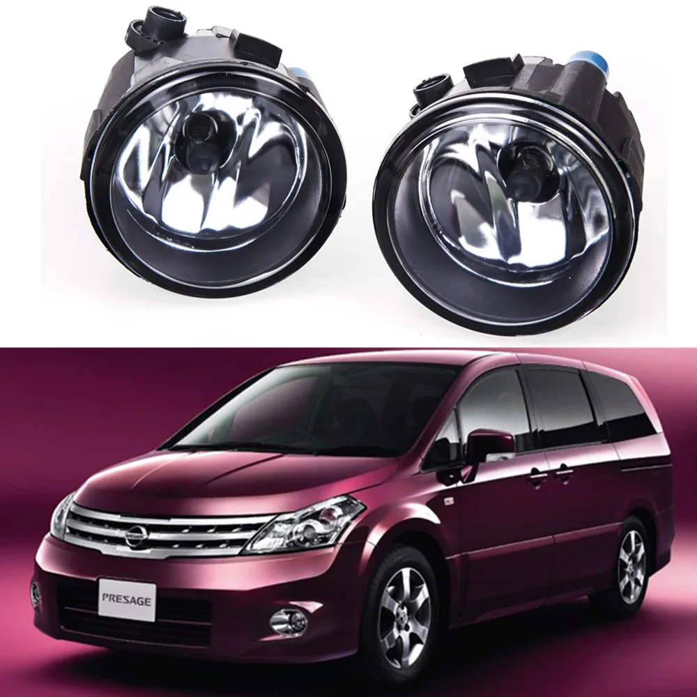 For NISSAN Presage 2006 Car styling Fog lights halogen lamps 1SET 26150-8990B car styling halogen fog lights fog lamps for nissan wingroad 2002 12v 1set
