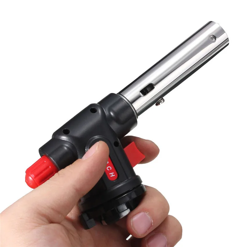 Welding Soldering Lighter Butane Burner Gas Torch Flamethrower BBQ Tool Camping Multifunction Gun Welding Cutting Drying