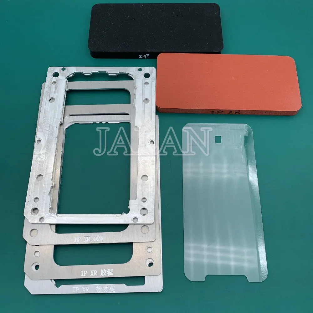 

YMJ laminating mold for iphone XR LCD display screen positioning oca polarizer film glass with frame laminating repair refurbish