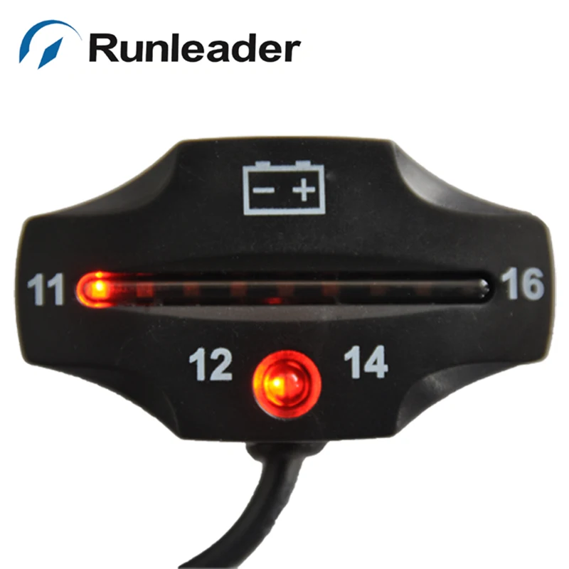 2 шт.) Runleader датчик заряда батареи 9 светодиодный индикатор напряжения батареи 12 В для мопеда мотоцикла Электрический экскурсионный автомобиль ATV