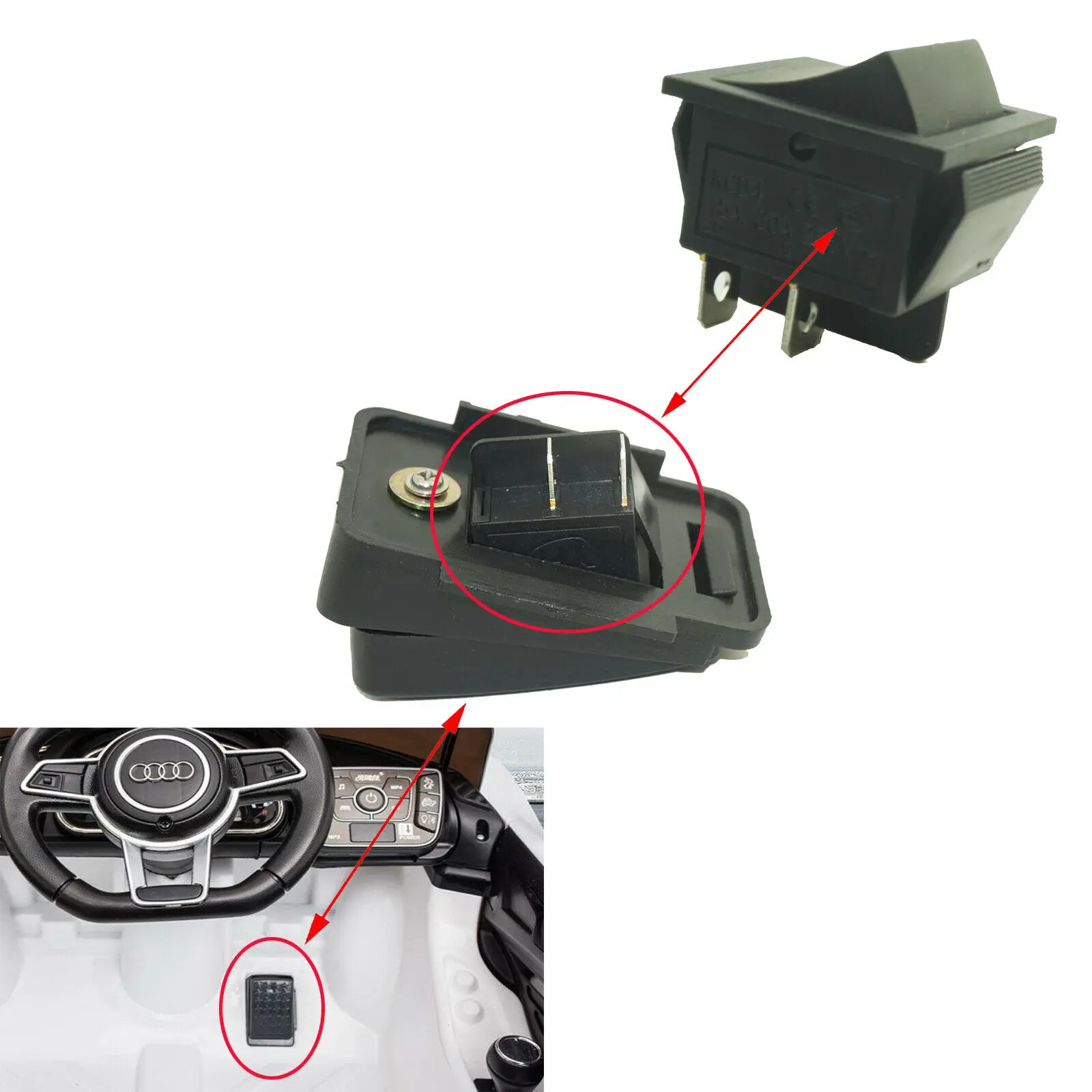 Упаковка из 2 Φ KCD4/On On 15A/30A 250V ~|Детали инструментов| |