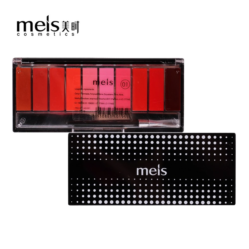 Meisブランド口紅化粧品プロフェッショナルメイクリップ10色口紅リップグロスliptintリップキット安い化粧品 Brand Lip Gloss Lip Glosslip Gloss Brand Aliexpress