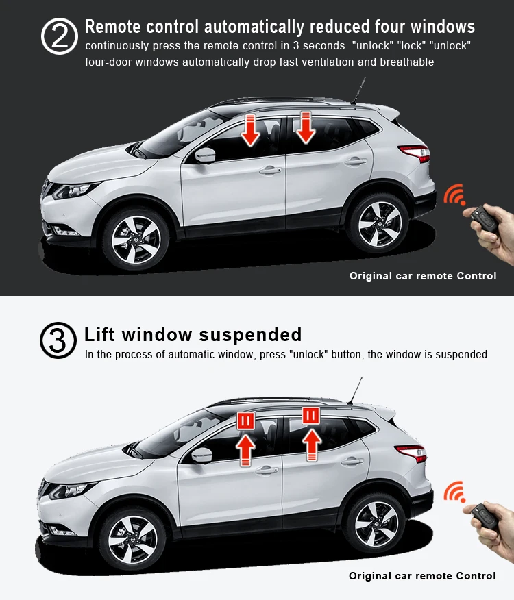 x-trail murano remotamente fechar janela levantador de vidro do carro mais perto