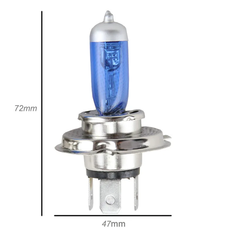 

halogen bulbs light 6500k high low beam motor headlight auto fog lamps Blue Quartz Glass H4 external front headlight bulb