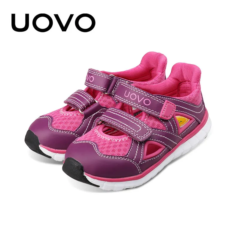 

Boys Girls Fashion Sneakers Uovo Brand Spring Autumn Summer Hollow Out Soft Sports Shoes 27-33 Toddler Footwear Chaussure Enfant