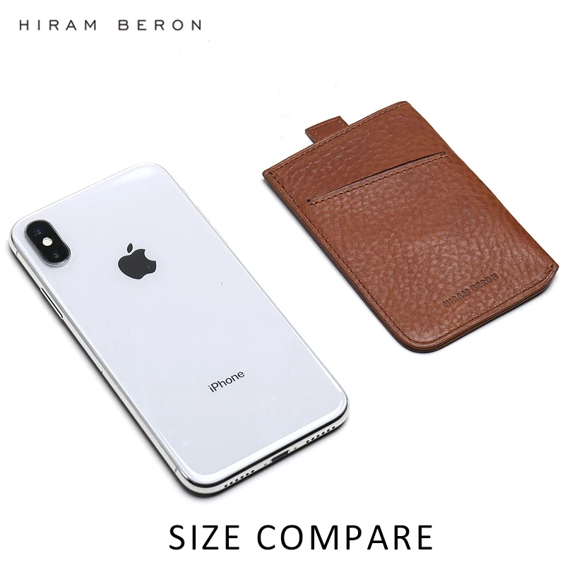 Кошелек Hiram Beron мужской тонкий бумажник из кожи под заказ защита для карт rfid