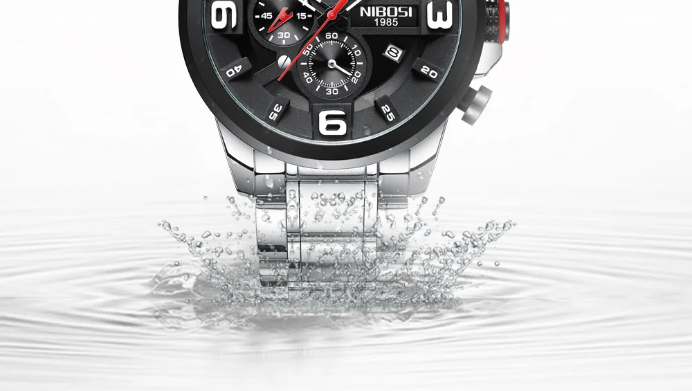 Relogio Masculino NIBOSI Men Watches Top Brand Luxury Waterproof Sports Watches For men Stainless Steel Clock Reloj Hombre 2018  (15)