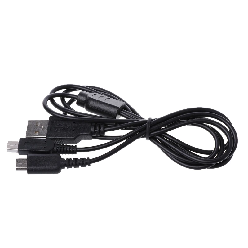 

2019 hot 2-In-1 USB Power Charging Cable Y-Splitter Cord For Nintendo 3DS NDSI DS Lite Game Accessory Cables