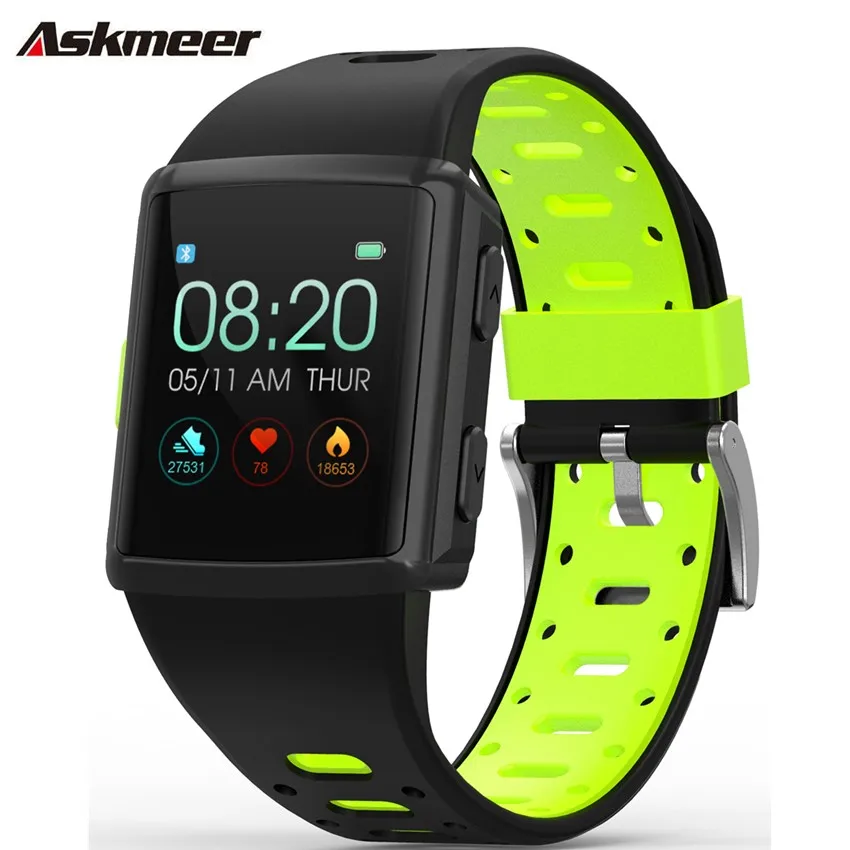 

ASKMEER M3 Smart Wristband Color Screen Touchscreen smart bracelet Sport Tracker smart watch heart rate monitor smart band