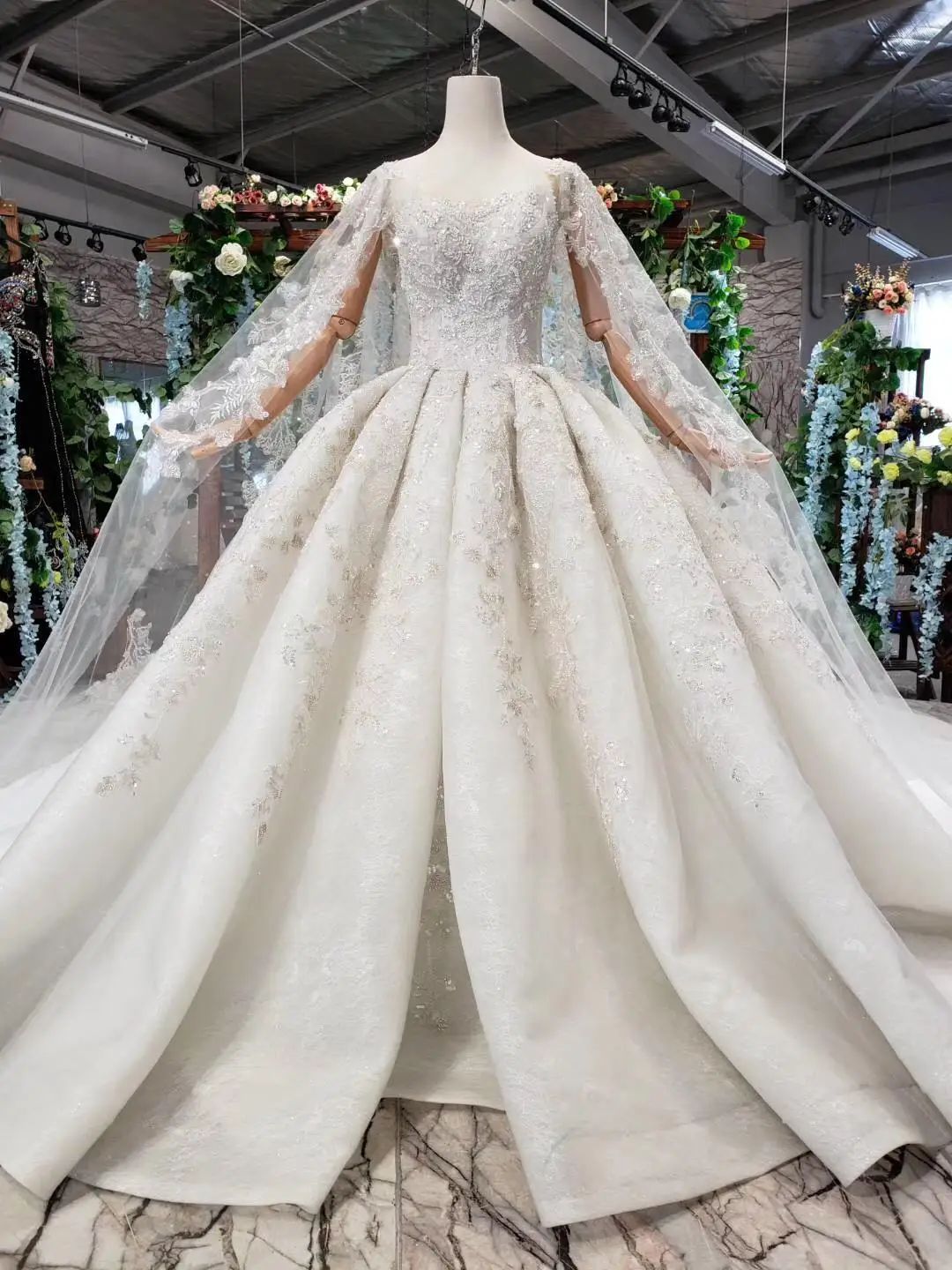 Vestidos De Noiva, бальное платье принцессы с круглым вырезом, свадебное платье с кружевной аппликацией и длинным шлейфом, роскошное платье невесты, сексуальное платье с открытой спиной - Цвет: as photo
