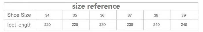 size reference