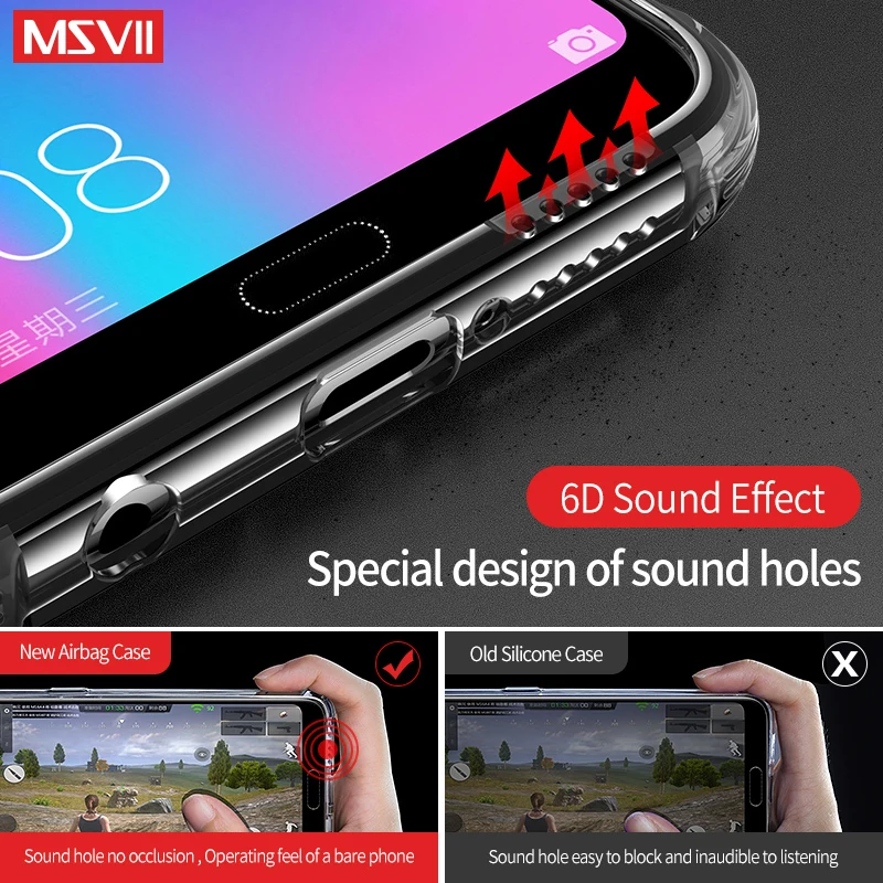 Msvii Прозрачный чехол для Huawei Honor 10 силиконовый V20 TPU Тонкий задняя крышка|Бамперы| |