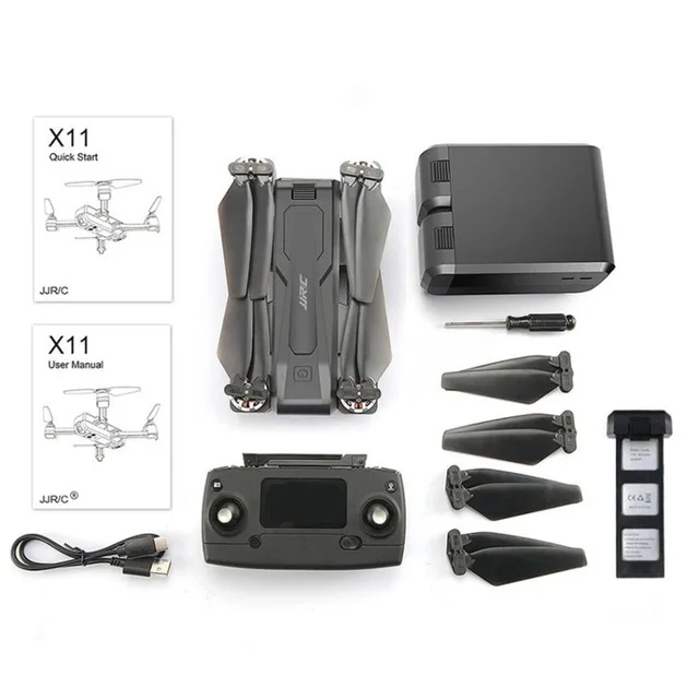 JJRC X11 Foldable Drone with 2K 5G WiFi Camera Record Video App Control One-Key RTH Follow Me Brushless Motor Altitude Hold
