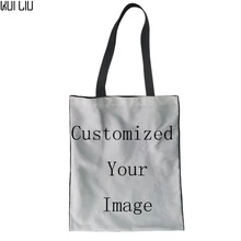 Индивидуальные женские сумки для покупок Холщовая Сумка любое изображение доступно, только нужно, это фотография, я буду делать дизайн для вас