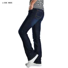 Корейский для мужчин работы Flare джинсы для женщин Bootcut s колокол джинсы с кроем для женщин Homme человек тощий хлопок мужские джинсовые штаны расклешенные Джинс