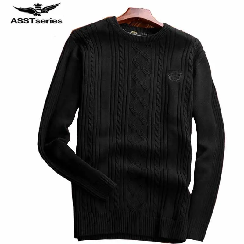 

2019 AFS JEEP Brand Men Sweater Autumn And Winter New Men's Fashion Round Neck Sweater Stretch Sweater 119