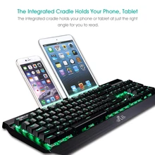 2016 New Design Rii K61C Backlit Wired Mechanical Gaming Keyboard with Blue Switches for Professional Gamer Teclado Mecanico