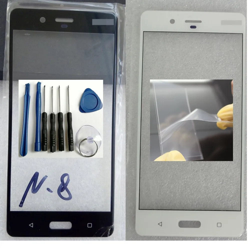 Shyueda 100% новые инструменты OCA для Nokia 8 TA-1004 TA-1012 TA-1052 5 3 дюйма внешнее переднее стекло