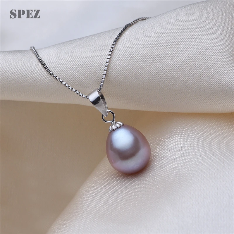 Pendant Necklaces Freshwater Pearl 925 Sterling Silver For Women Korean Pretty vintage Fashion Jewelry Trend pendant necklace,silver necklace
