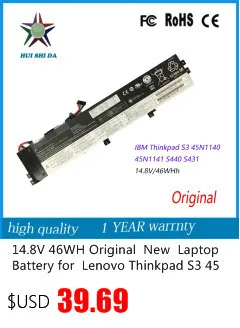 11,1 V 1930 Mah Новый оригинальный ноутбук Батарея для lenovo thinkpad T440S T440 X230s X240 S440 серии 45N1110 45N1111 45N1112