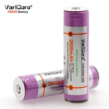 varicore защиты ICR18650 батарея 3,7 V 2600 mAh аккумуляторная батарея 18650