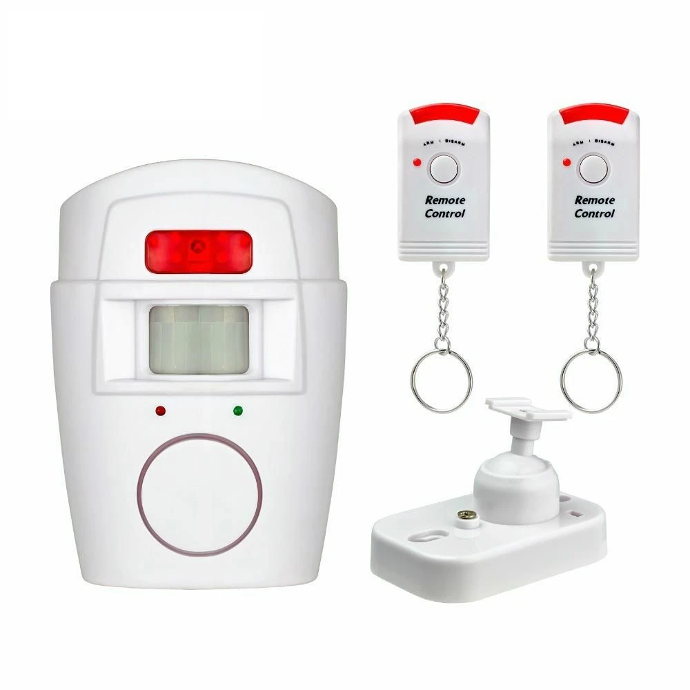 

IR Infrared Motion Sensor Detector Wireless Remote Controlled Mini Alarm 105dB Loud Siren For Home Security Anti-Theft