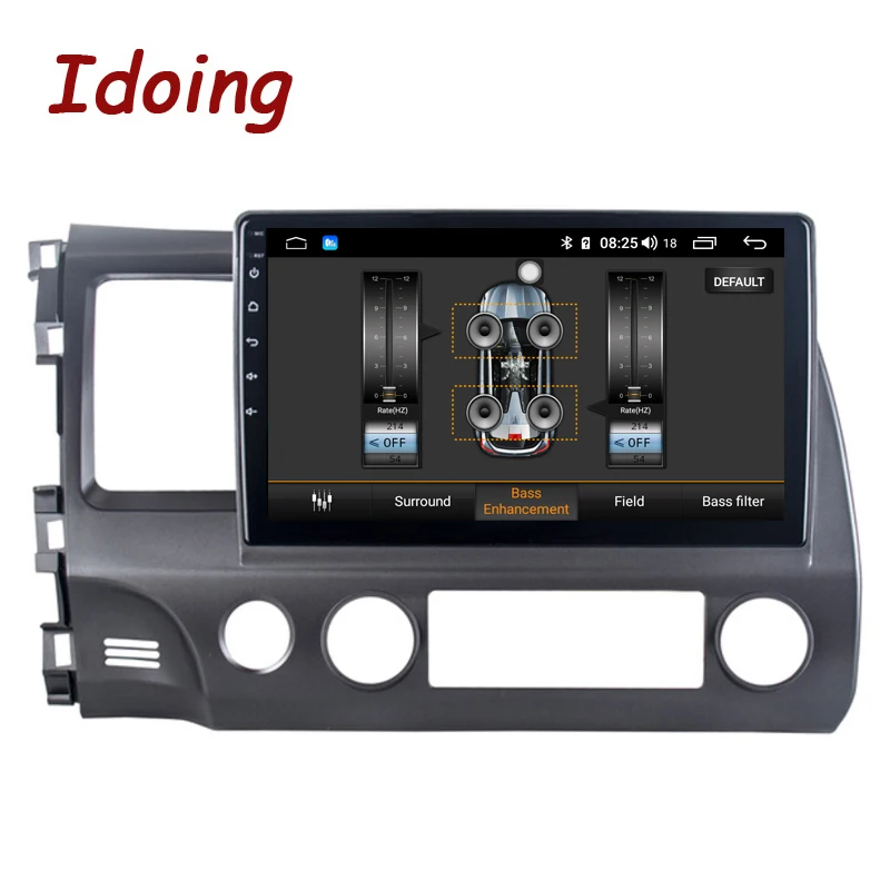 Idoing 10," 4G+ 64G Восьмиядерный автомобильный Android 8,1 Радио мультимедийный плеер для Honda CIVIC 2006-2011 2.5D DSP gps навигация Нет 2 din