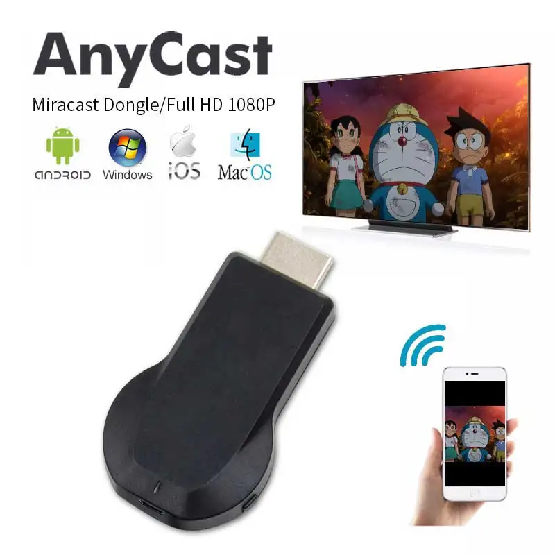 ТВ приёмник Anycast M2 Iii Miracast с любым литым воздухом Hdmi 1080 p Wi Fi ключ для Ios Andriod новинка