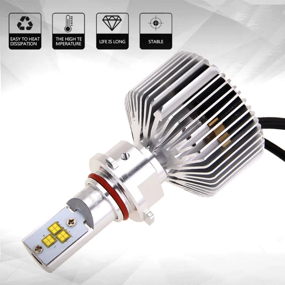 

2pcs Headlight HB3 9005 70W 7000LM Kits Car LED Car Lighting Bulbs Conversion White 6000k Headlamp Conversion Kit