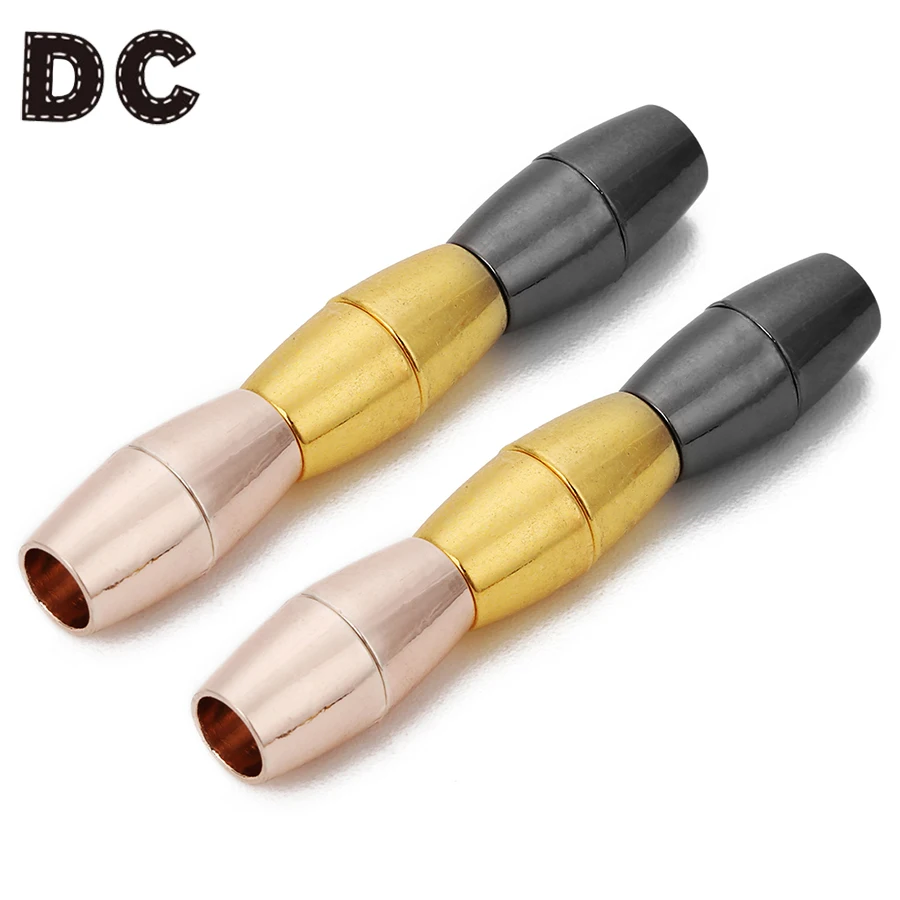 

Wholesale 5sets/lot 5mm Hole Gold Color Round Strong Magnetic Claps Connectors for Leather Cord Bracelets DIY Jewelry Findings