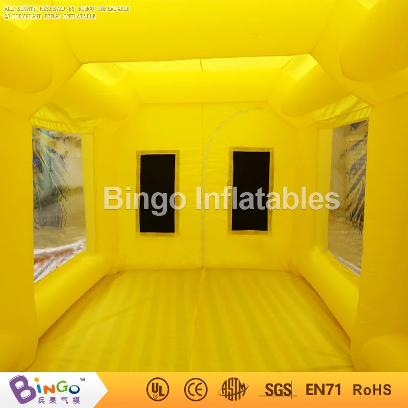  High quality 6X3X2.5M Yellow inflatable spray paint booth inflatable car painting cabine car mainta