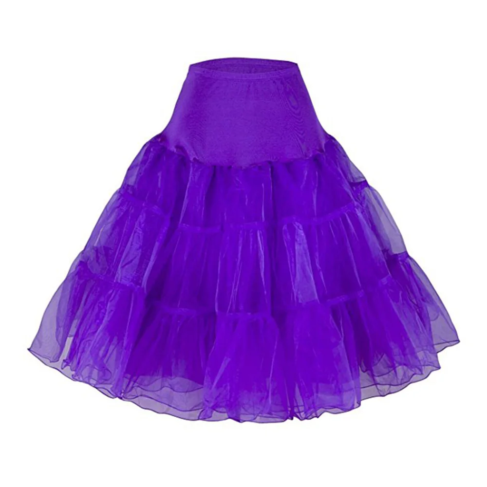 26" Rock n Roll 50s Retro Vintage Skirt Swing Underskirt TuTu Bridal Petticoat 