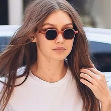 Маленькие размеры, полигоновые солнцезащитные очки, мужские, красные, квадратные, солнцезащитные очки для женщин, ретро очки, зеркальные, Oculos De Sol, UV400, рождественский подарок