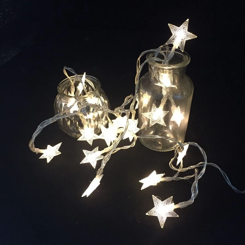 

10M LED Star String Light Garland Christmas Battery Decoration Pentagram Fairy Light for Home Holiday Festival Wedding Party