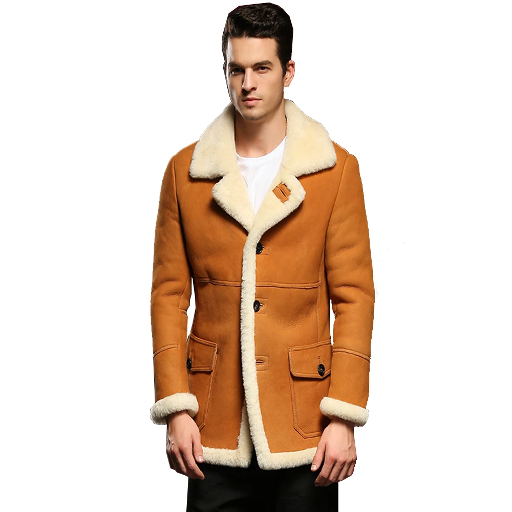 Модная Толстая овчина шерсть цельная Овчина натуральная кожа утепленная одежда Меховая верхняя одежда зимняя куртка меховые пальто