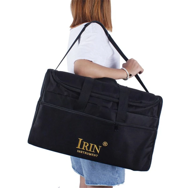 IRIN взрослых Cajon коробка барабан сумка рюкзак чехол 600D ткань 5 мм хлопок подкладка с ручкой для переноски плечевой ремень ударный инструмент