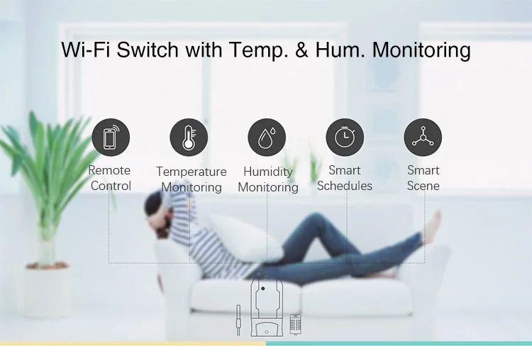 Sonoff TH16 3500 Вт Smart Wi-Fi переключатель Мониторинга Температура регулятор влажности переключатель поддержка Alexa Google домашней автоматизации