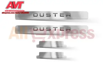 

Door sill for Renault Duster 2012-2019 1 set / 4 pcs laser engraving car styling decoration protection sills stainless steel