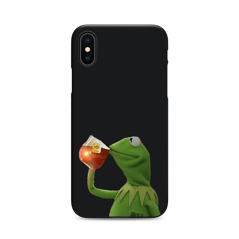 Черный чехол для телефона kermit с изображением лягушки для iPhone X, XR, XS, MAX, 6, 7, 8 plus, 5, 5S, 6s, se, для Apple 10, лучший дизайн, корпус - Цвет: 5444